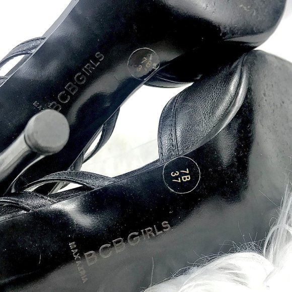 BCBGirls Strappy High Heel Pumps w/Buckles Size 7B - Picture 7 of 8